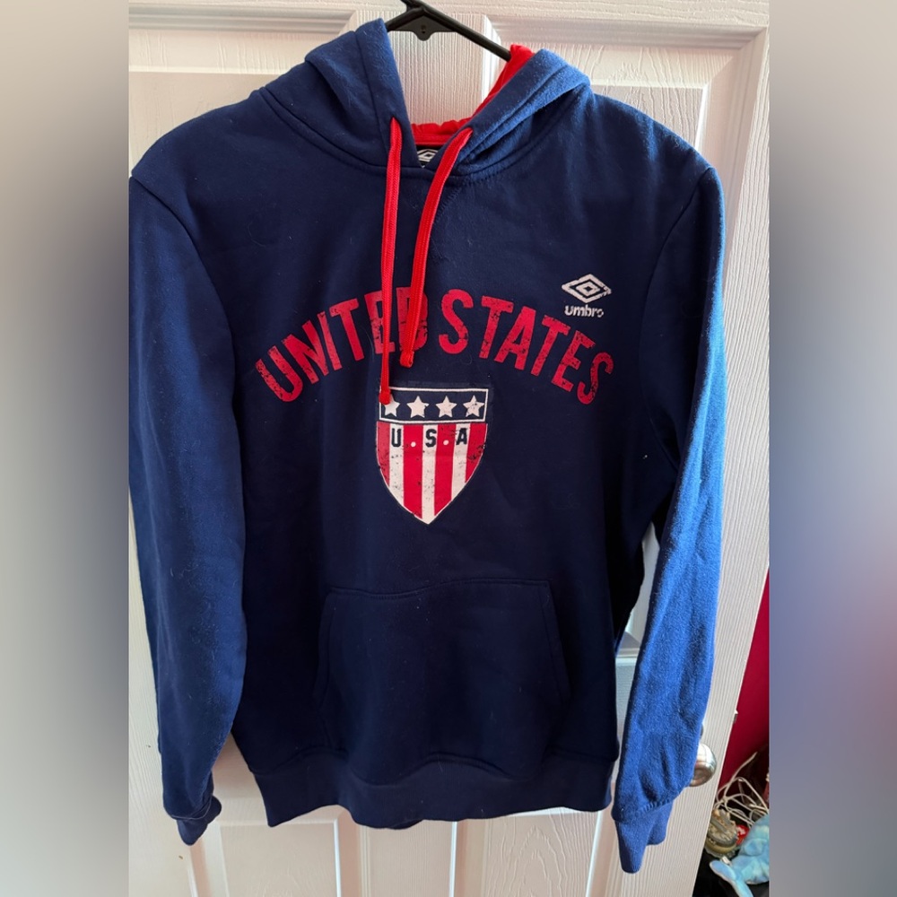 Vintage Unbro Dark Blue United States Hoodie sz M